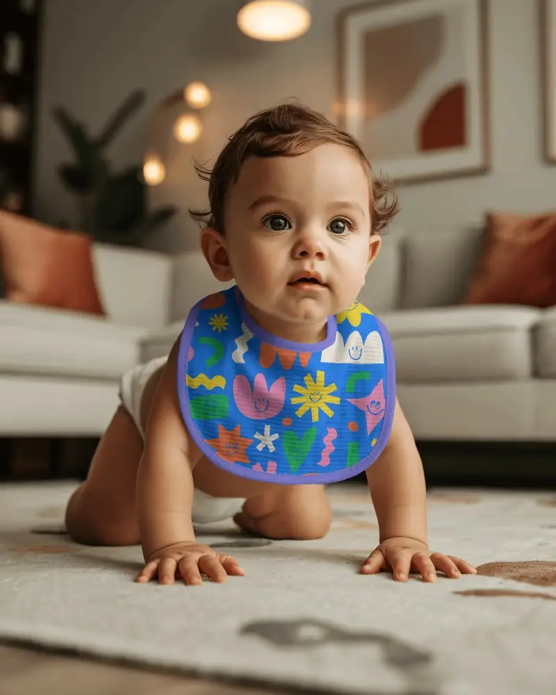 Baby Bib Mockup For Creative Babywear Designs Digital Download Ready For Print And Web