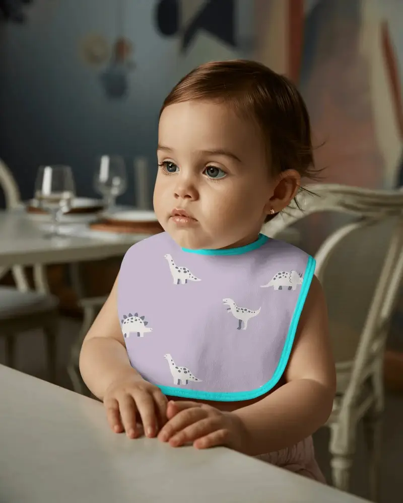 Baby Bib Mockup For Infant Clothing Brand Promotional Usages And Product