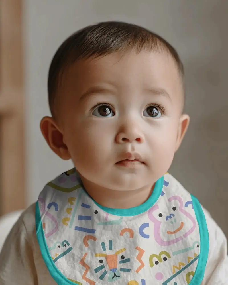 Baby Bib Mockup For Custom Printed Baby Accessories And Personalized Baby Gifts