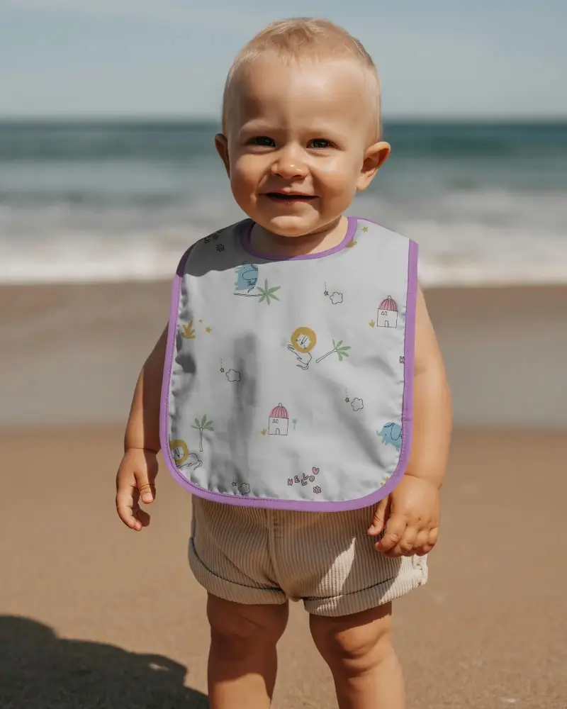 Baby Bib Mockup For Custom Designs And Personalized Gift Ideas Perfect For Infant Accessories