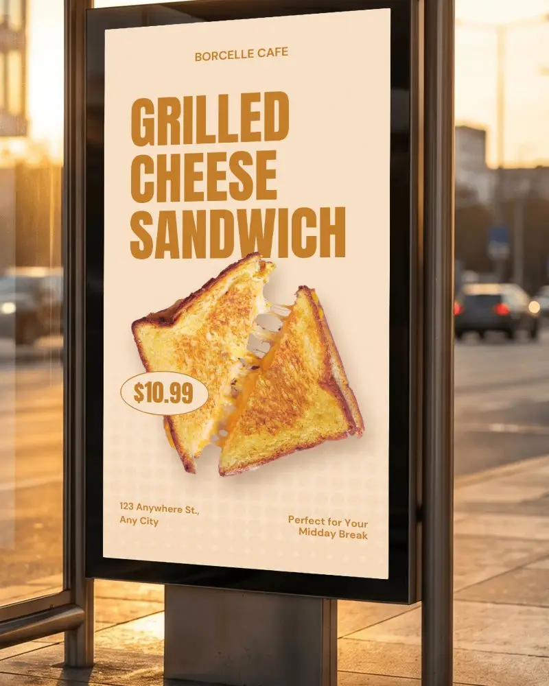 Street Side Advertisement Billboard Mockup For Urban Marketing Campaigns And Visual Promotions