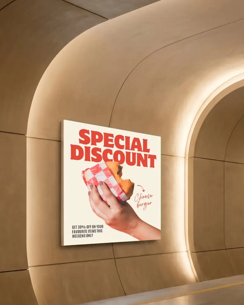 Clean Urban Billboard Mockup In Tunnel Environment For Promo Design And Advertisement Display