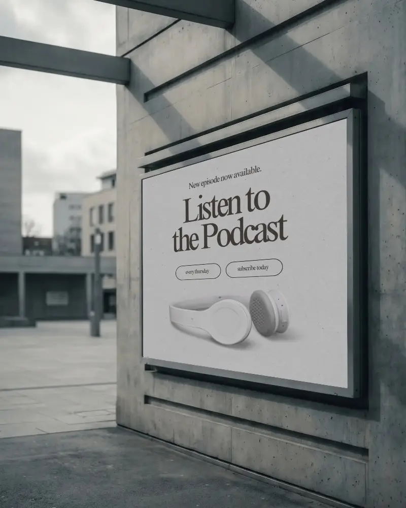 Urban Outdoor Billboard Advertising Mockup For Street Promotion And Marketing Display