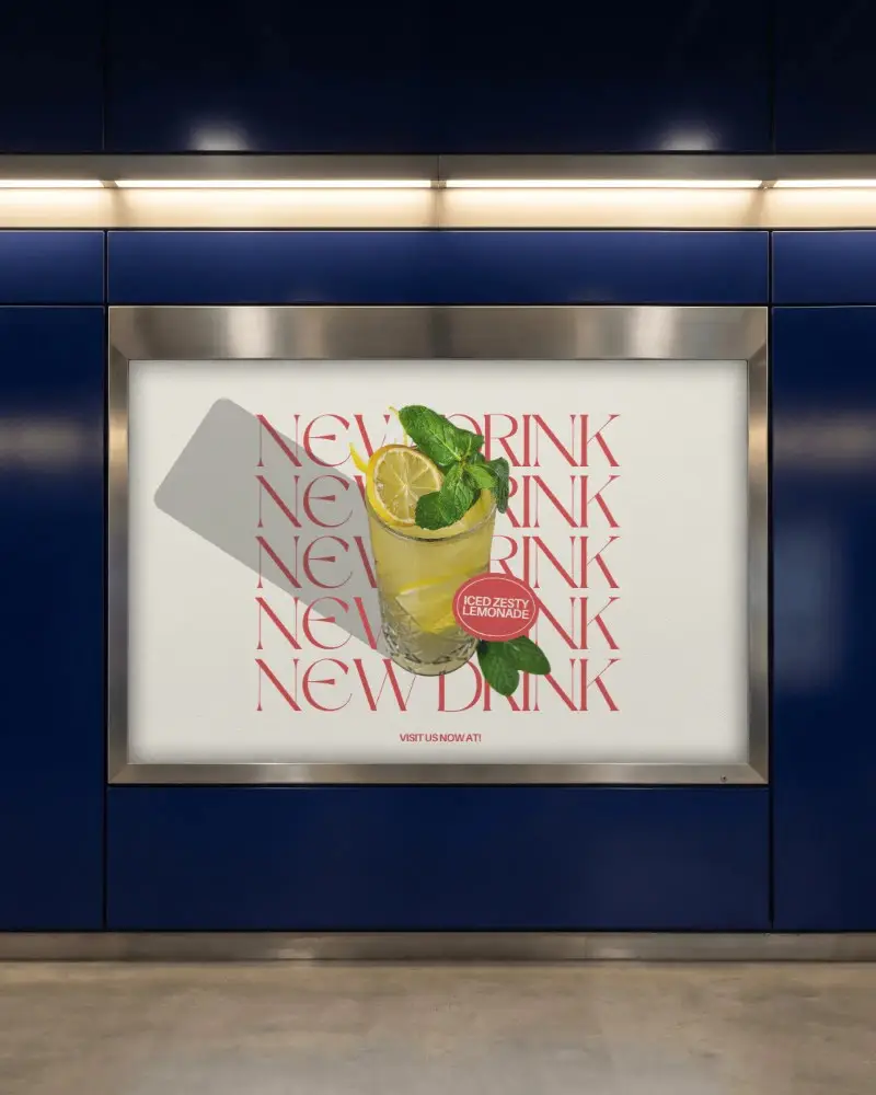 Modern Urban Billboard Mockup For Advertising And Promotional Campaigns In Public Spaces