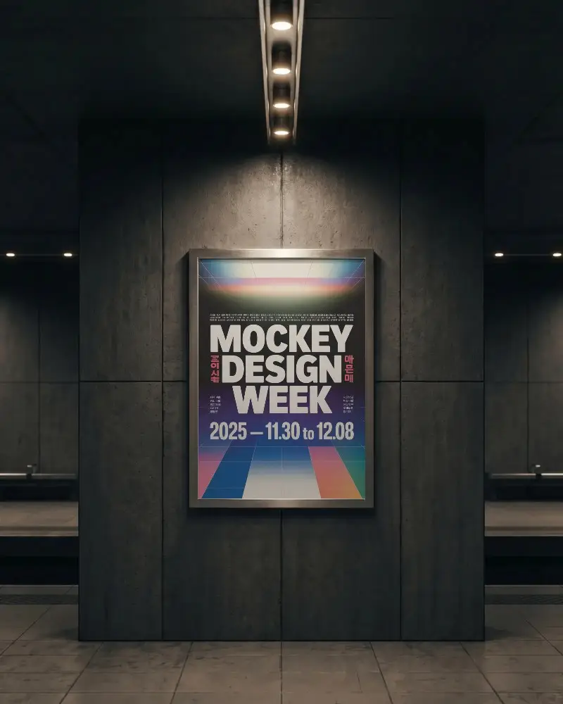Underground Subway Advertising Billboard Mockup For Brand Promotion And Marketing Strategies