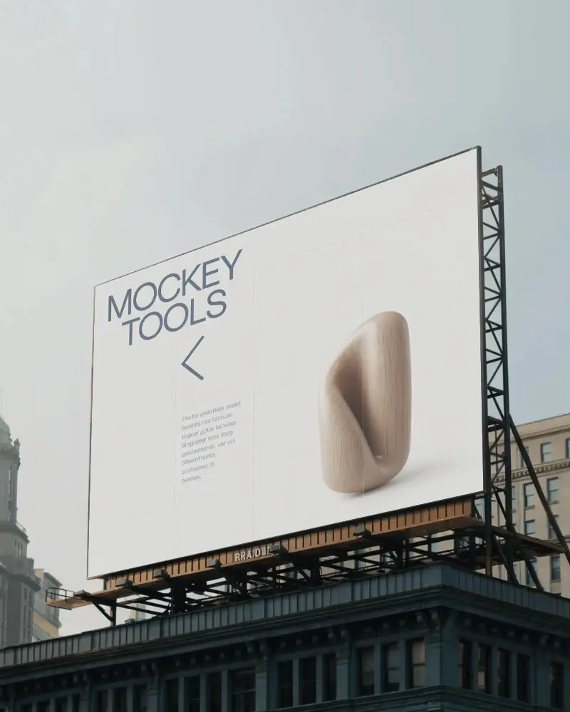 City Center Billboard Mockup Urban Advertising Space For Brand Promotion Creative Display