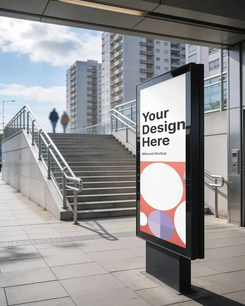 Public Place Billboard Mockup Advertisement Display For Urban Marketing Campaigns And Promotions