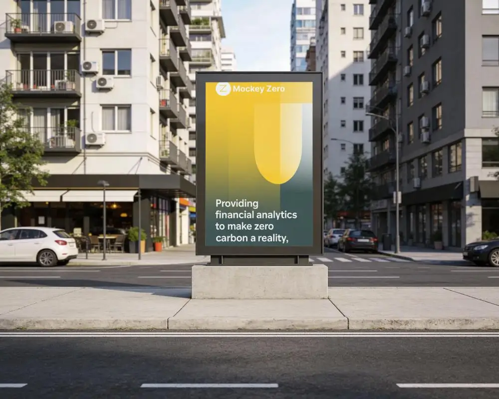 Urban Outdoor Billboard Mockup For Street Advertising And Promotional Campaigns