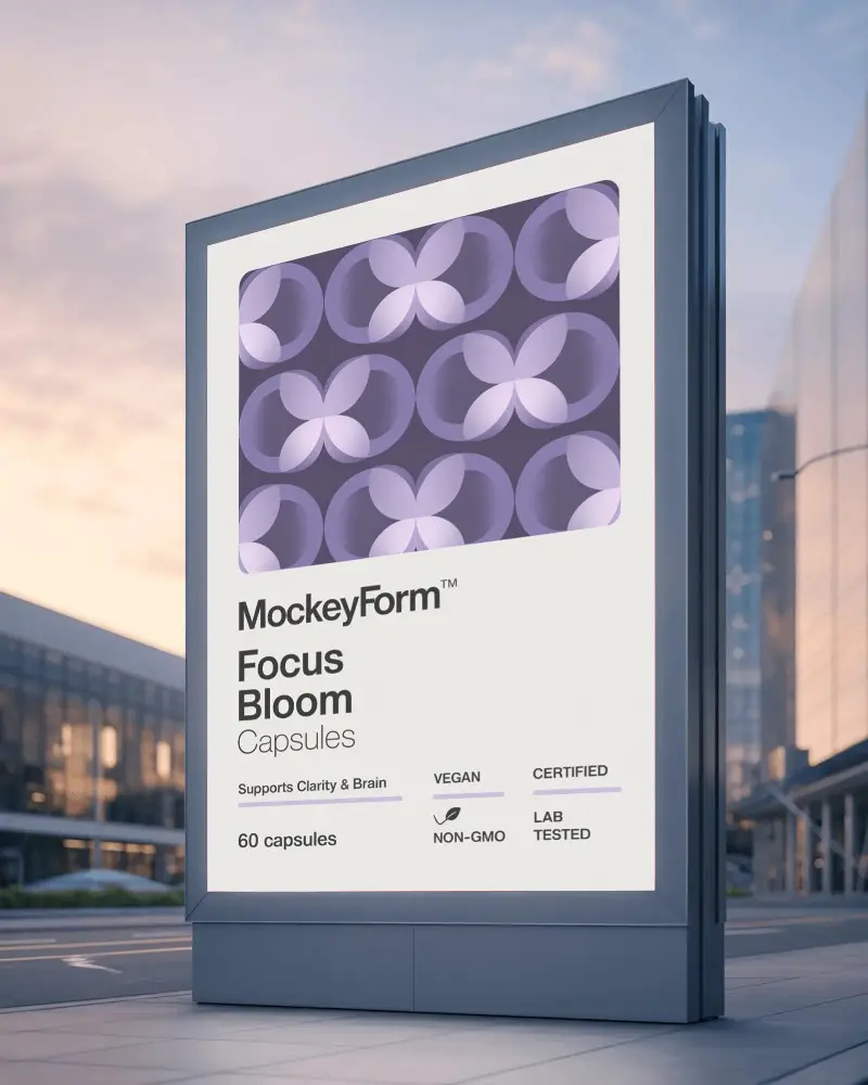 Urban Street Billboard Advertising Blank Display High Visibility Metal Framework