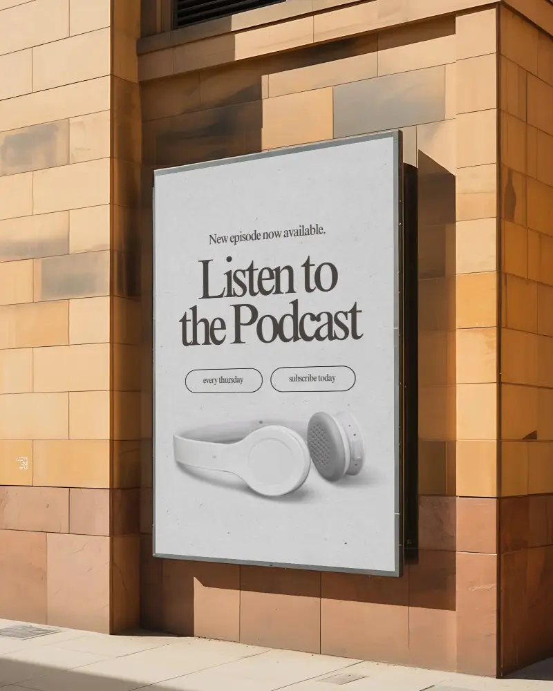 Blank Billboard Mockup Outdoor Wall Display For Advertising And Promotion Showcase