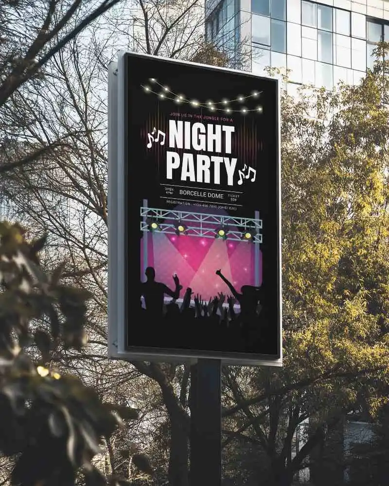 Autumn Suburban Office Billboard Mockup