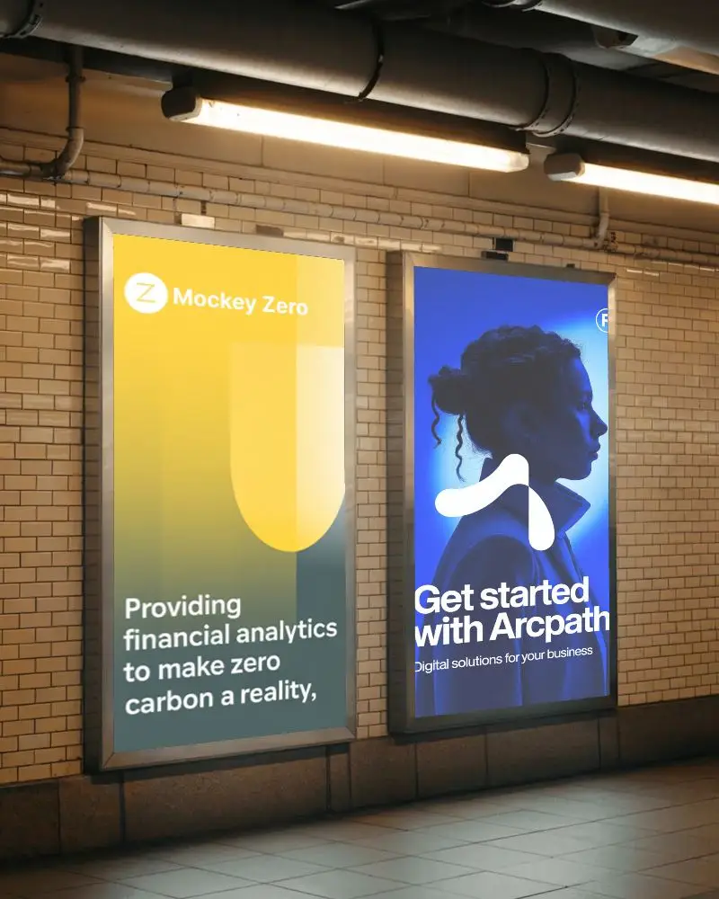 Underground Subway Billboard Mockup For Advertising And Promotional Content Display