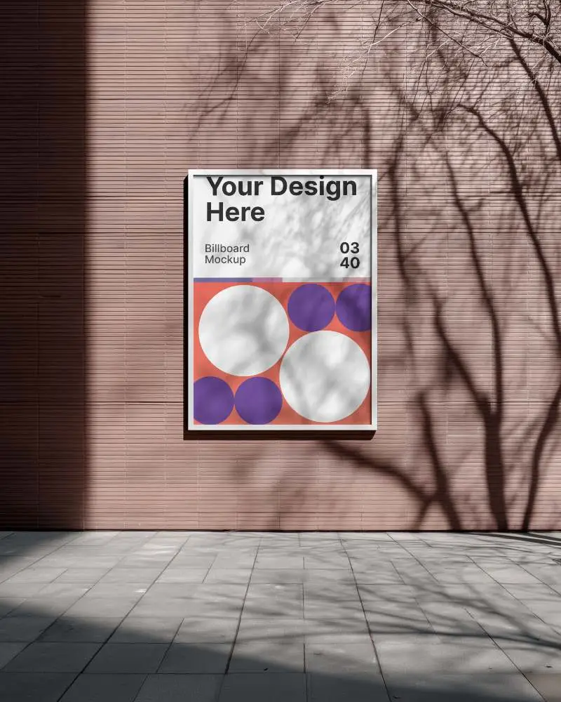 billboard-mockup-vertical-minimal-pink-wall-with-shadows-clean-modern-outdoor-display