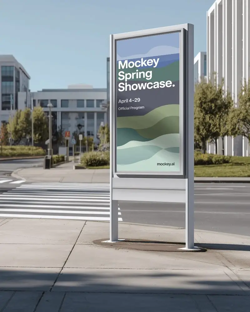 corner-street-billboard-mockup-crosswalk-modern-office-buildings-clean-cityscape-noon-light