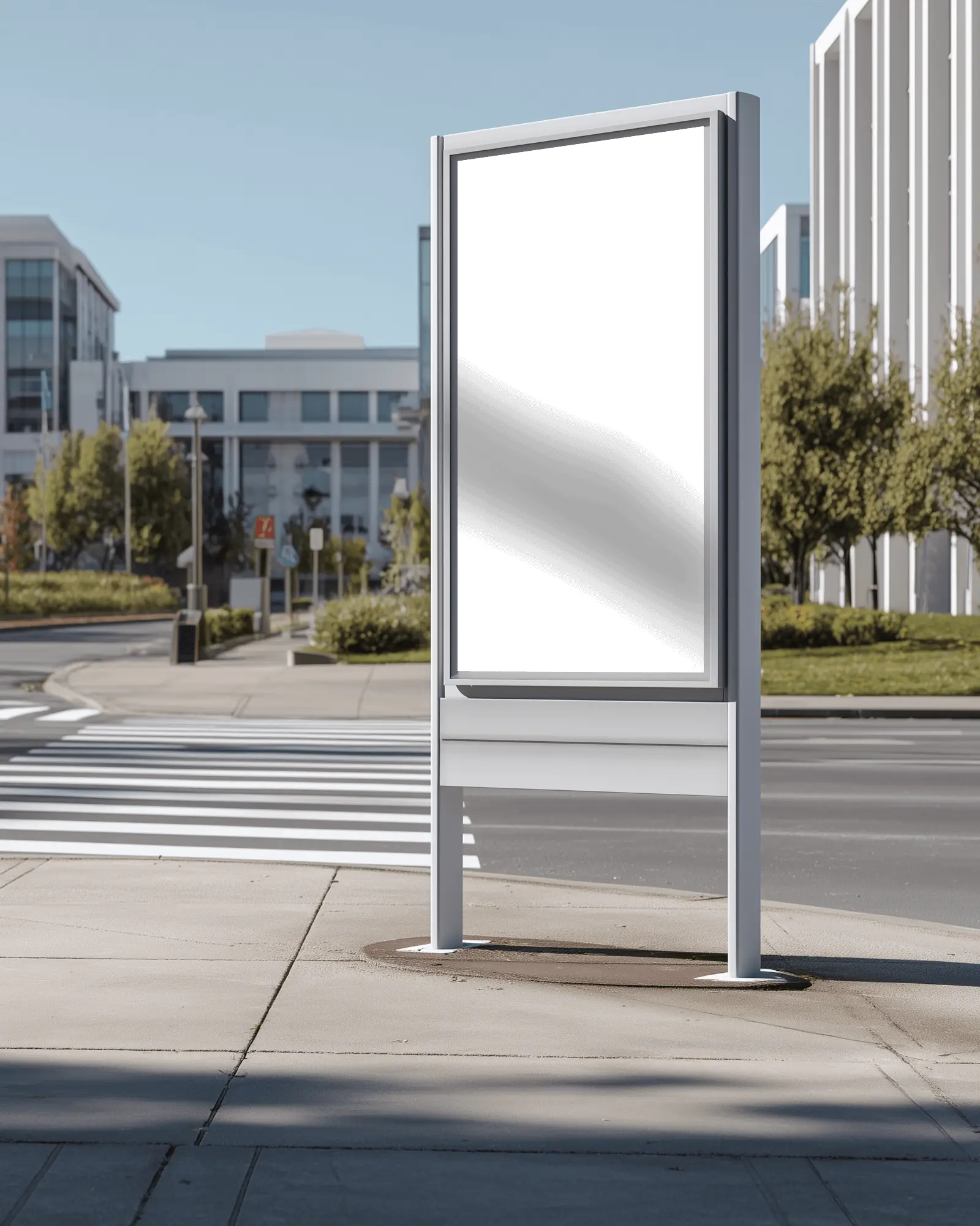 corner-street-billboard-mockup-crosswalk-modern-office-buildings-clean-cityscape-noon-light