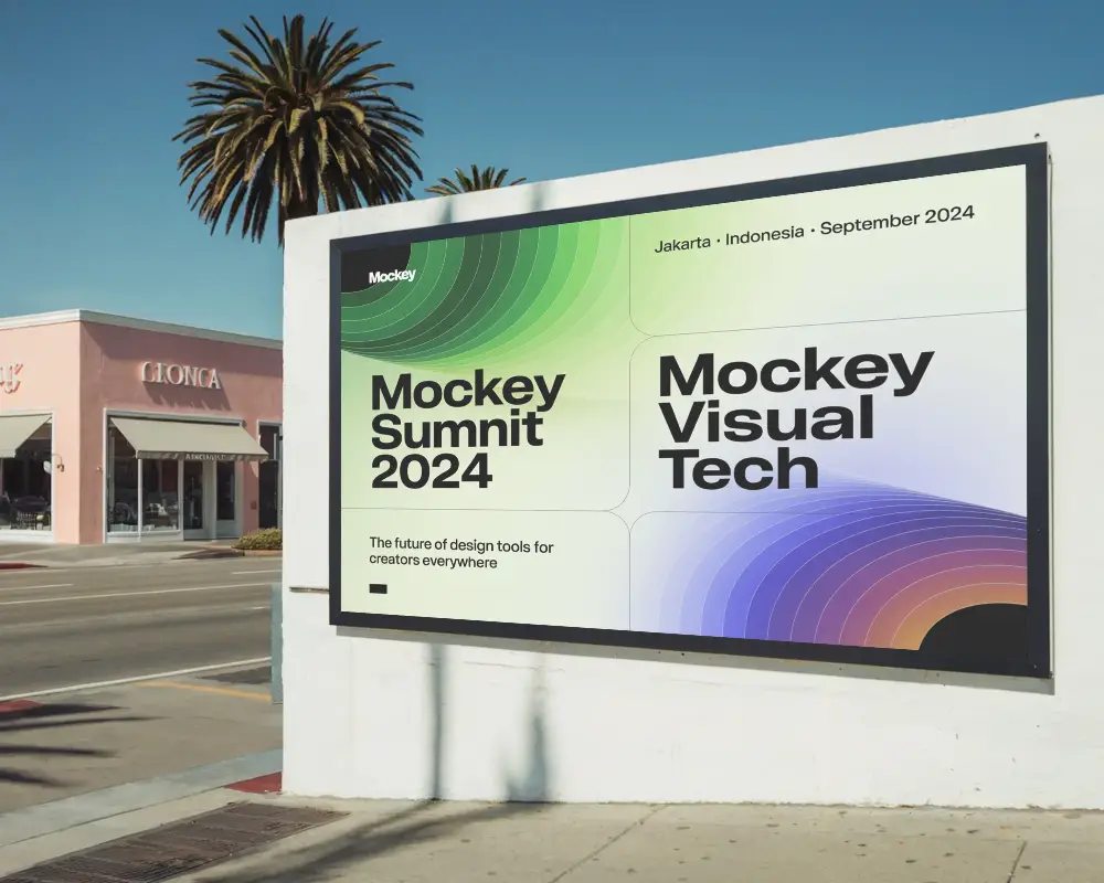 sunny-los-angeles-outdoor-billboard-mockup-pink-storefronts-and-palm-trees-on-quiet-street
