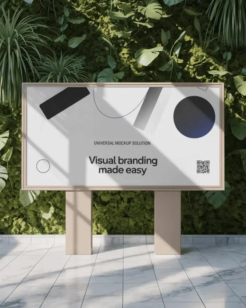 indoor-green-wall-horizontal-billboard-mockup-tropical-plant-backdrop-and-sunlit-marble-floor