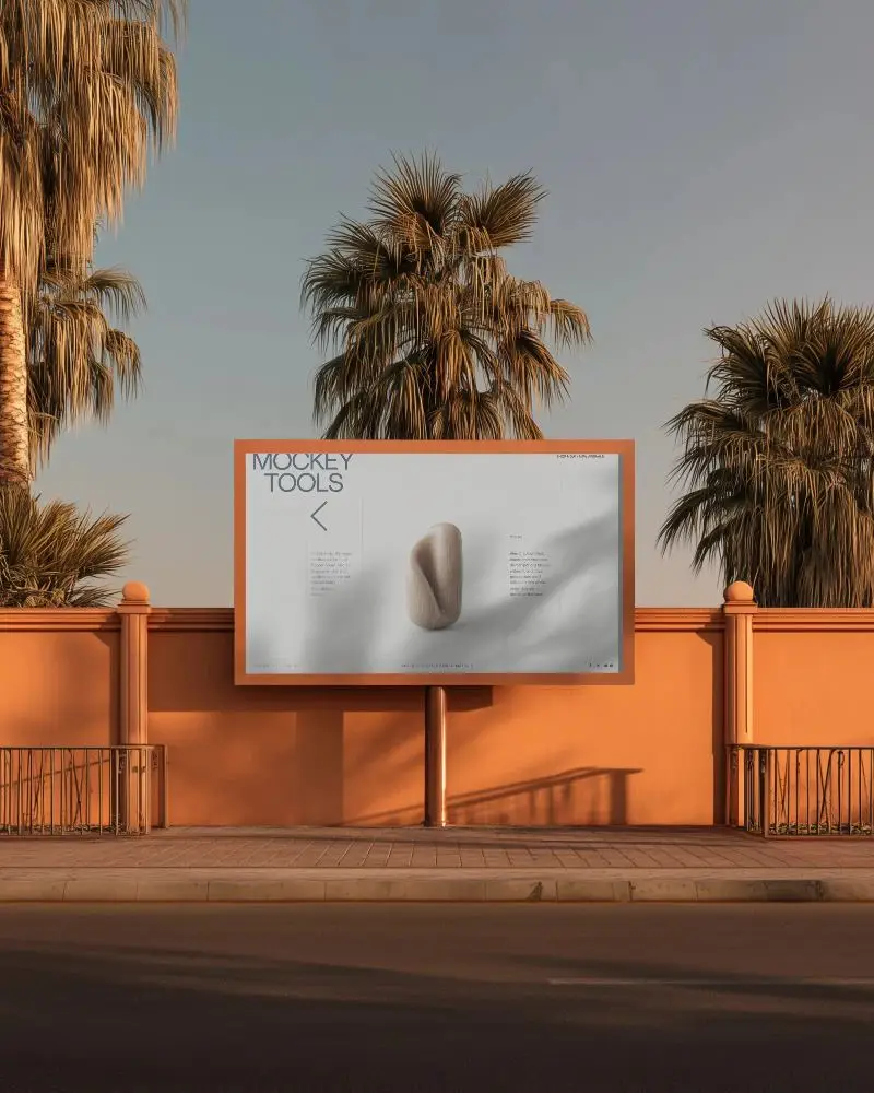 Large Format Cityscape Billboard Mockup For Creative Advertising Presentations 0548