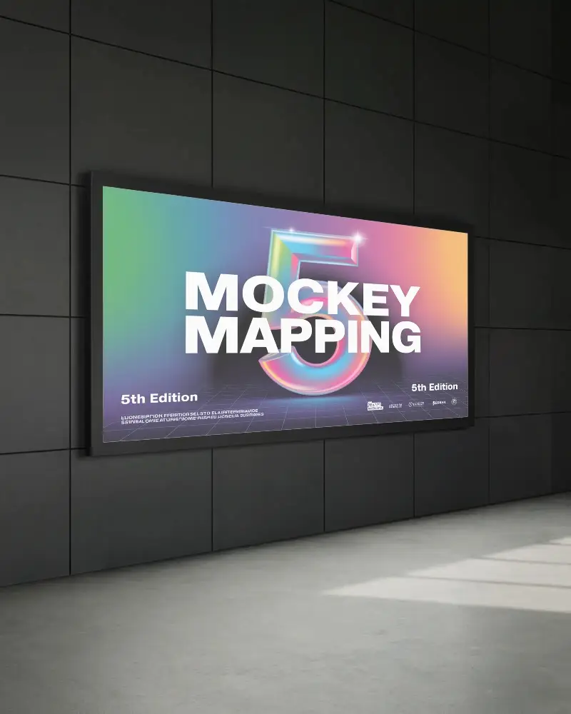 Sleek Modern Billboard Mockup For Commercial Advertising Design Display Presentation 0553