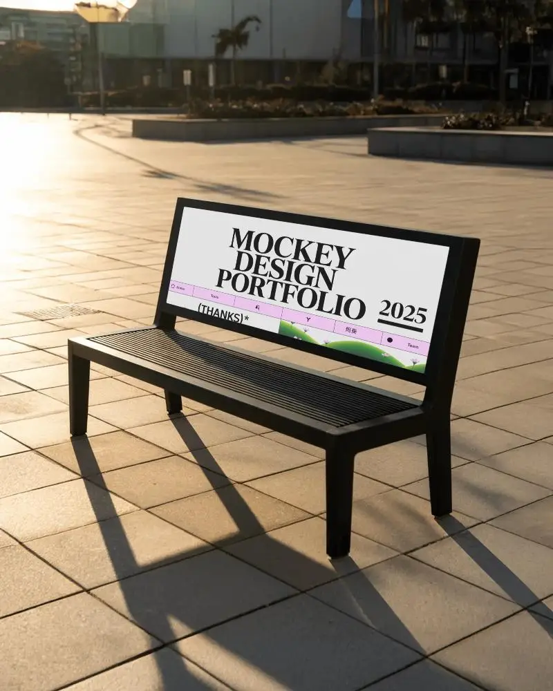 modern-bench-billboard-mockup-in-open-plaza-under-soft-golden-hour-sunlight