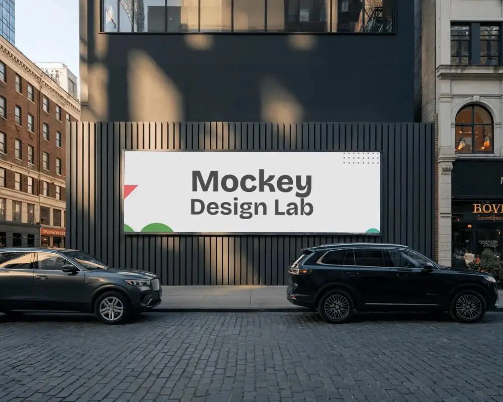 urban-billboard-mockup-with-wide-advertising-space-and-parked-cars-on-street