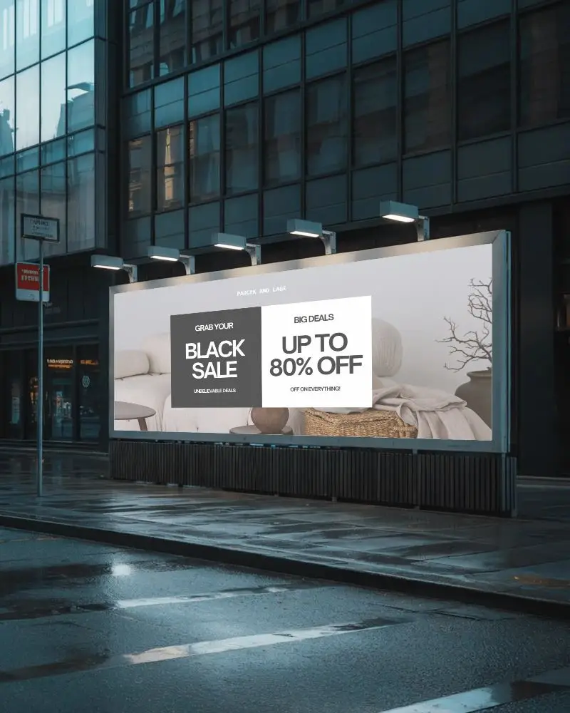 Urban Street Billboard Advertising Mockup For Effective Visual Marketing Campaign Display