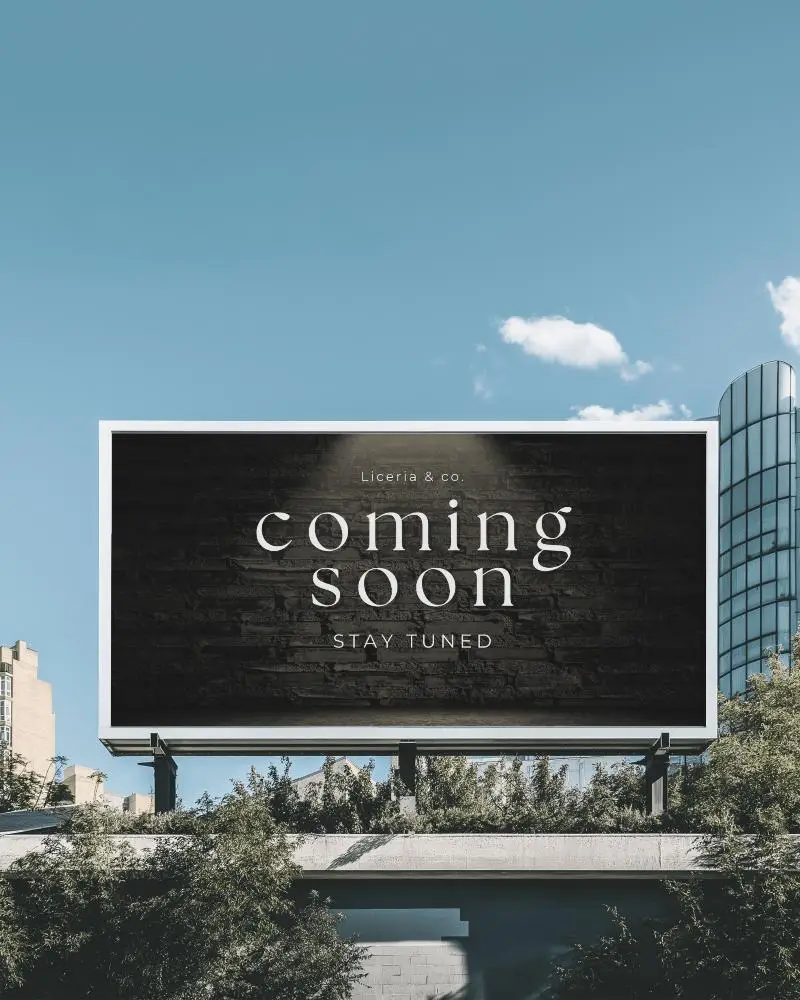 Rooftop Billboard Against Clear Sky Urban Backdrop