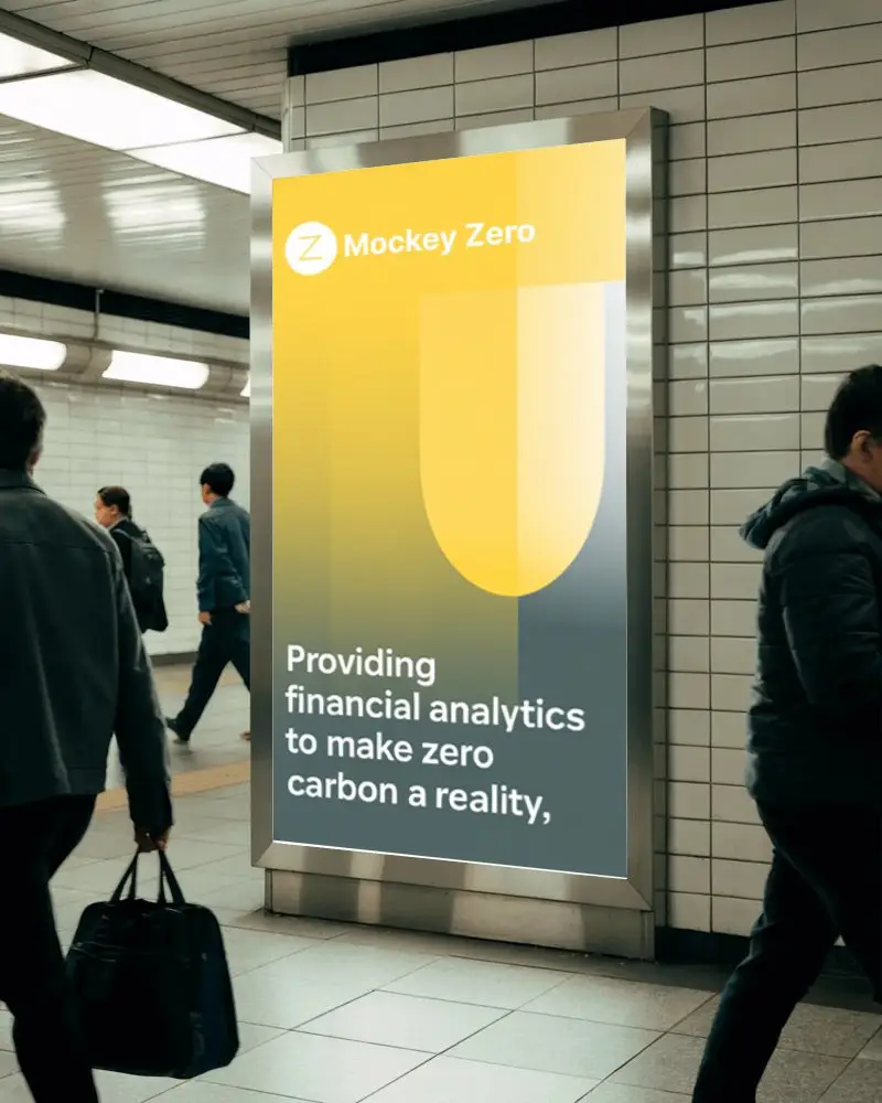 Urban Subway Advertising Billboard Mockup For Public Transport Marketing Campaigns