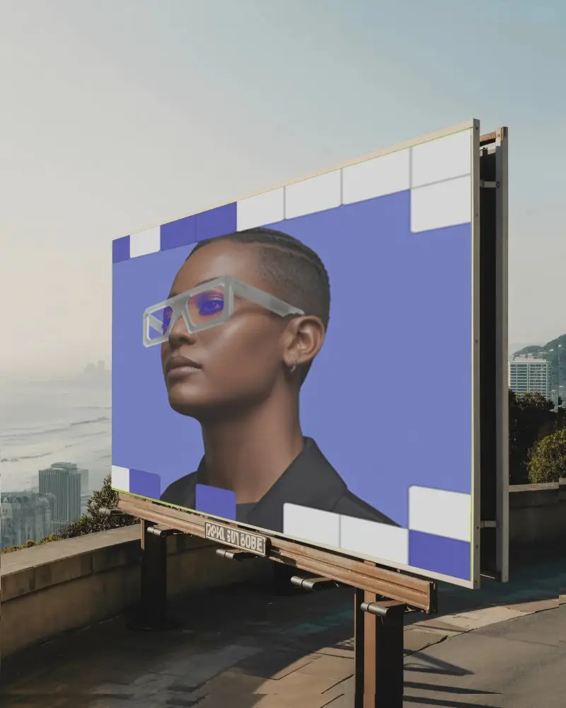 Blank Large Format Billboard Mockup Ready For Creative Image Or Promotional Content