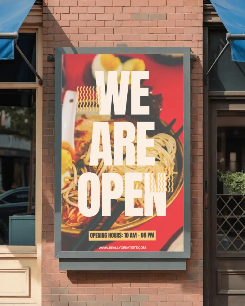 Urban Street Billboard Mockup For Local Business Promotional Display And Brand Advertising