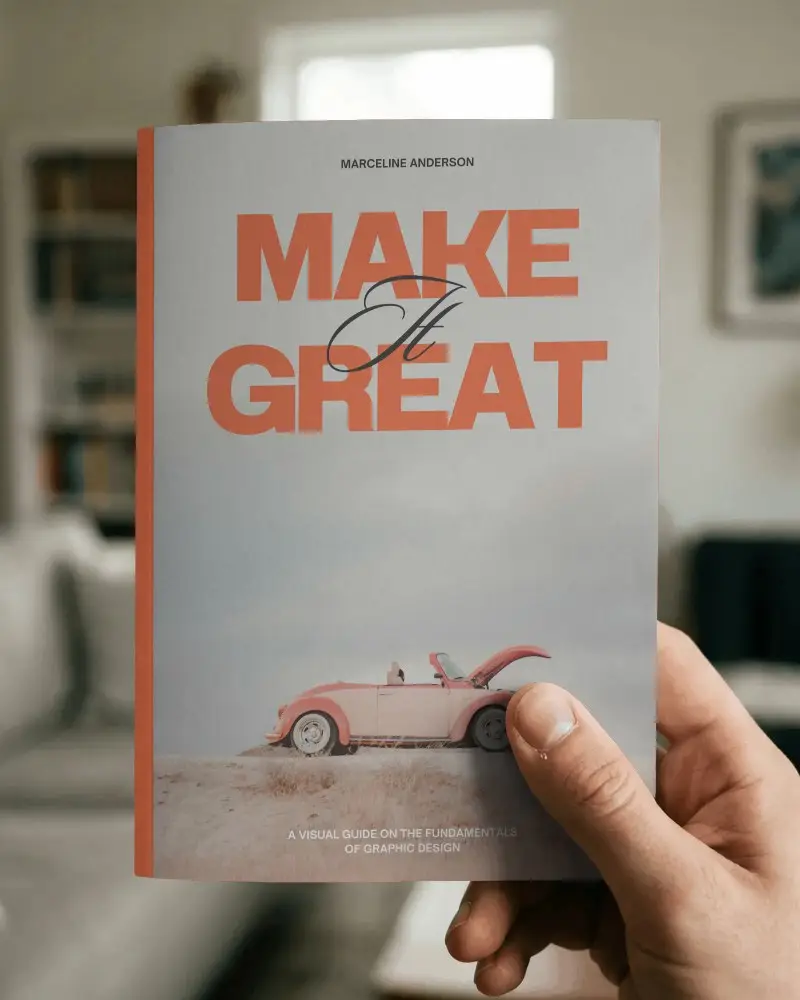 Minimalist Book Mockup For Clean Simple Cover Design Presentation Ideas And Templates