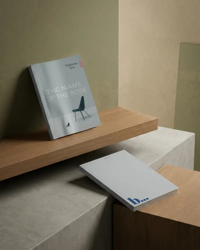 Minimal Hardcover Book Mockup For Professional Publishing Branding And Promotional
