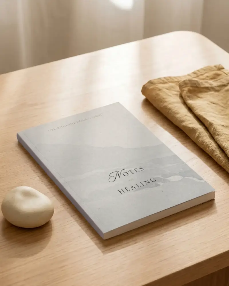 Clean Design Book Mockup With Thick Pages Set In Natural Home Office Scene