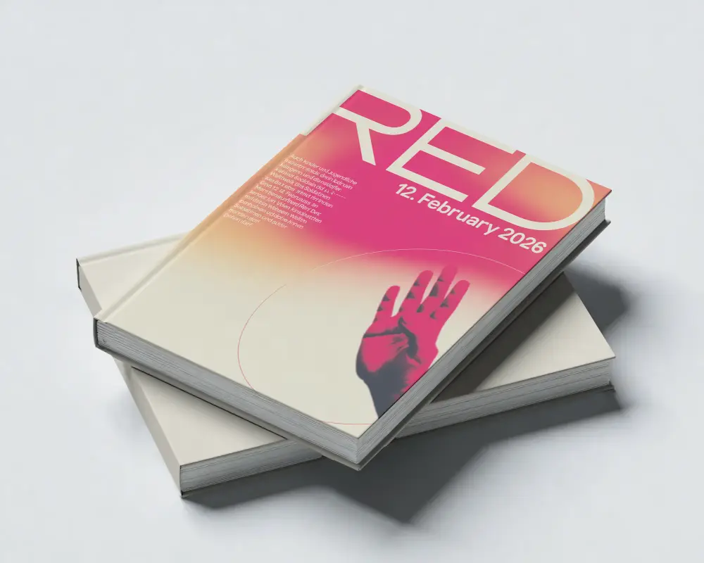 Blank Hardcover Book Mockup Realistic Angled View For Professional Book Design