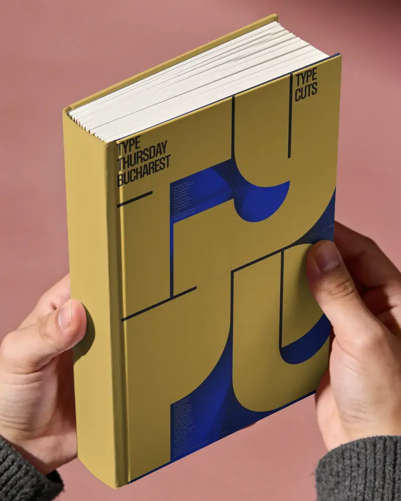Vertical Hardcover Book Mockup Cover Mockup In Hand Isolated On Solid Background