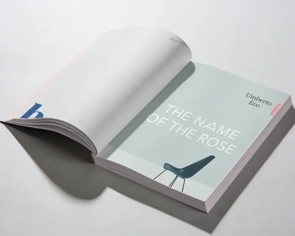 Blank Page Book Mockup For Creative Print Design Presentation And Layout Preview