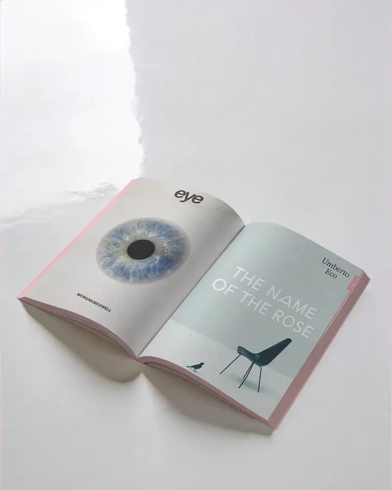 Blank Open Book Mockup With Empty Pages For Design Presentation And Branding Projects