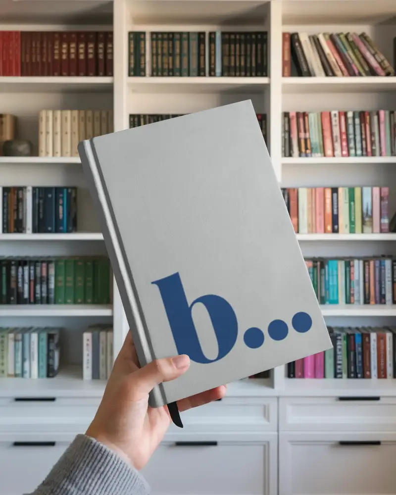 Realistic Handheld Book Mockup With Empty Cover For Personalized Printing Projects