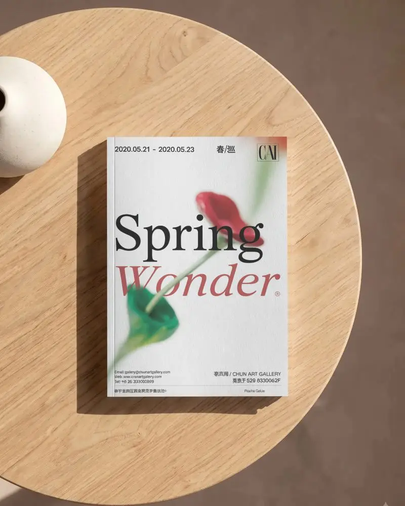 Hardcover Book Mockup On Wooden Table With Minimalist Vase For Clean Design Presentation