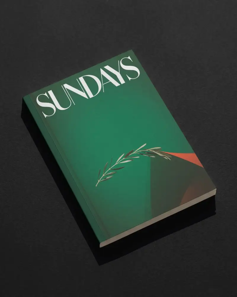 Softcover Book Cover Mockup Design Minimalist Presentation Studio Lighting
