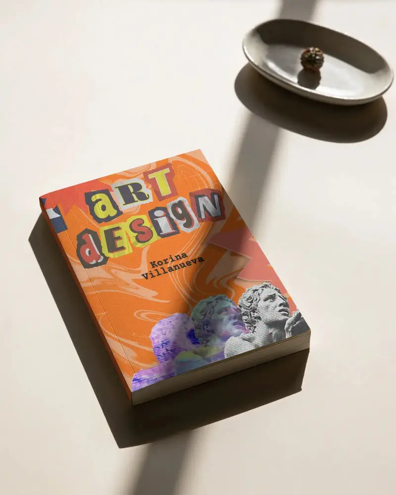 Minimalistic Book Mockup With Natural Light And Modern Shadowing For Design Display