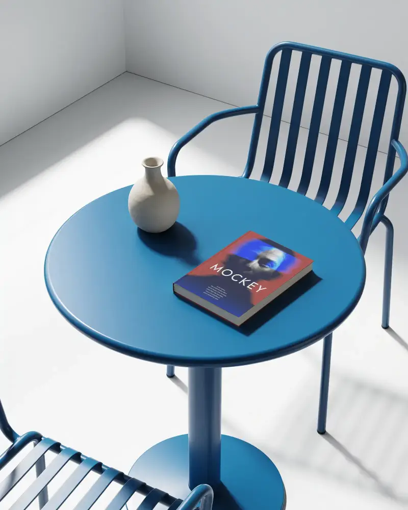 Modern Minimalistic Tabletop Book Mockup For Clean Design Presentations