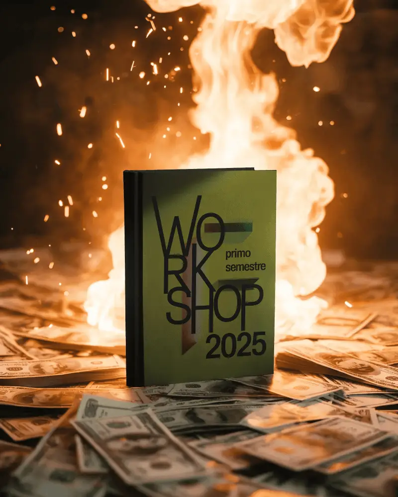 Eye Catching Hardcover Book Mockup With Dramatic Fire And Money Background Ideal For Marketing