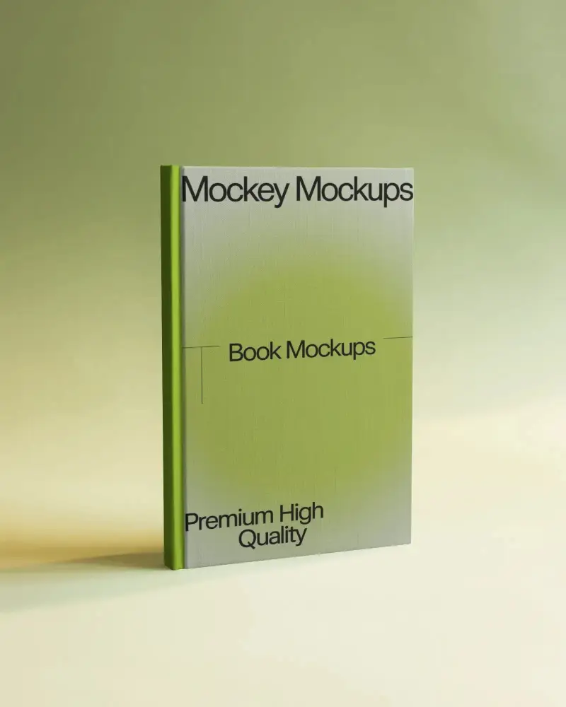 Blank Hardcover Book Mockup With Minimalist Design For Effective Brand Presentation