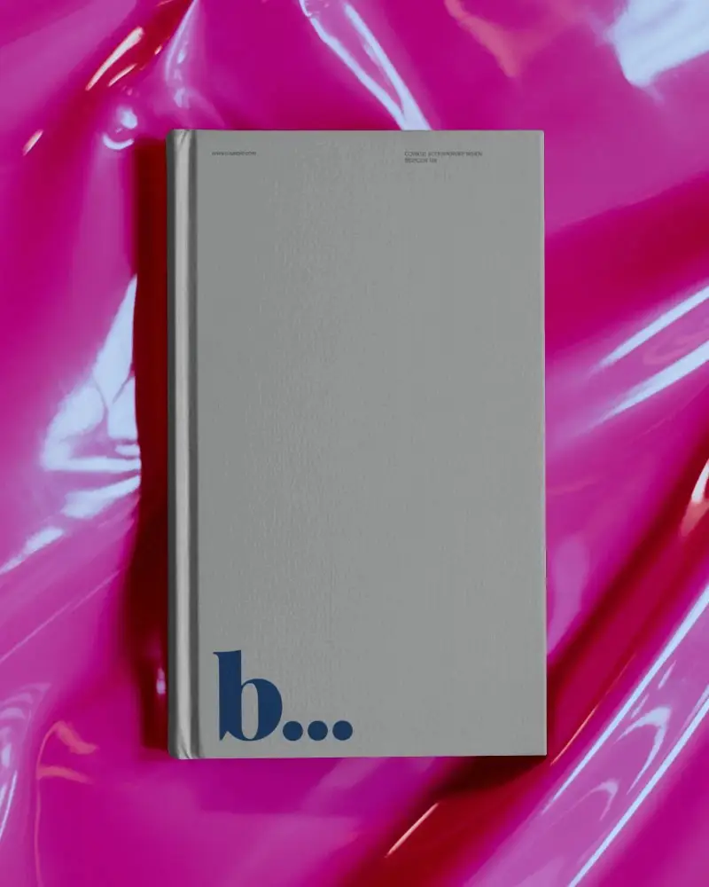 Sleek Hardcover Book Mockup For Minimalist And Modern Book Design Presentations