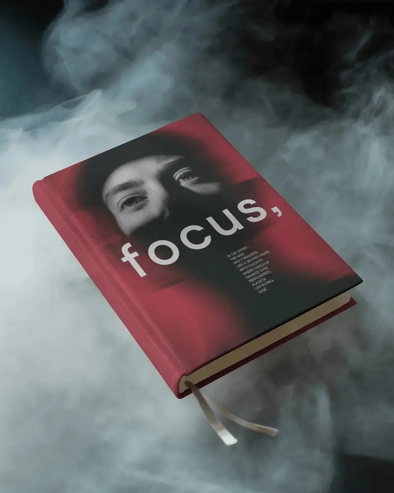 Realistic Angled Book Mockup Perfect For Publishing Or Print Design Presentations