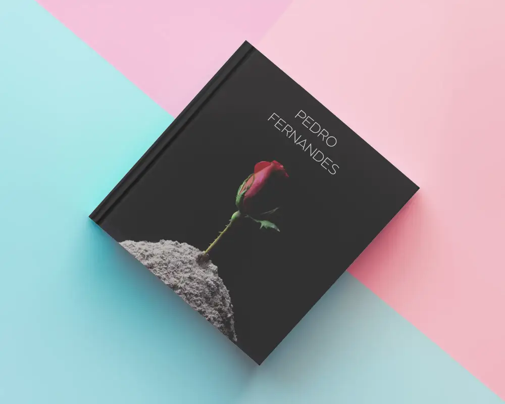 Square White Book Mockup On Pastel Background