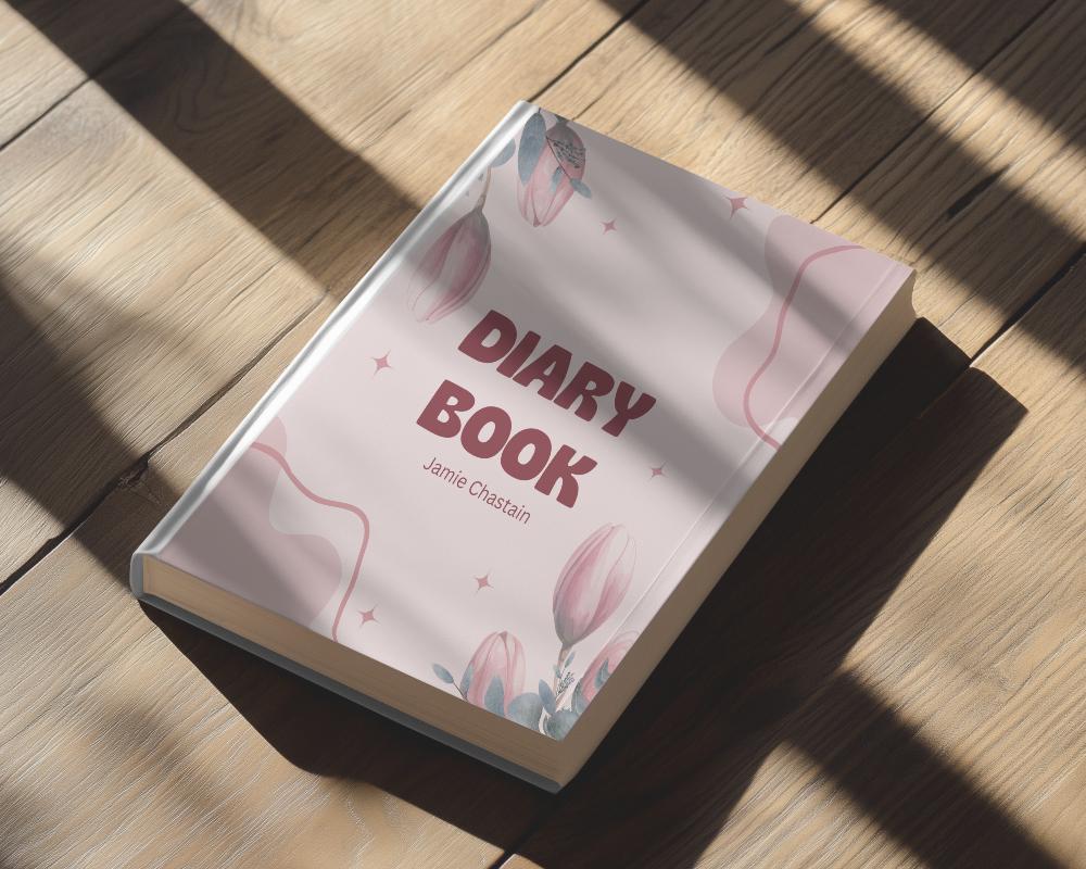 Sunlit Hardcover Book Mockup On Rustic Wooden Floor With Natural Light And Soft Shadows Minimalist And Cozy Aesthetic 0232