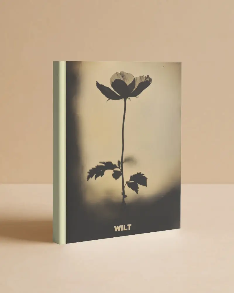 Hardcover Book Mockup Standing On Light Beige Surface With Matching Neutral Background Soft Shadowing And Clean Minimal Aesthetic