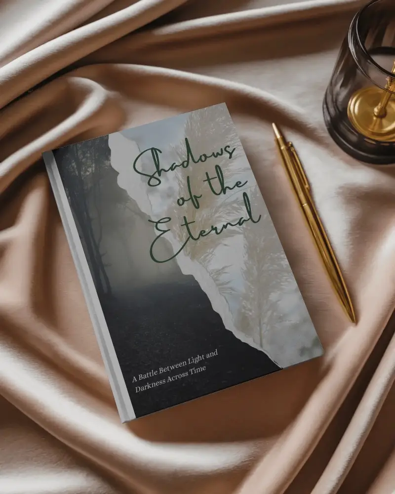 Hardcover Book Mockup Top View On Rose Gold Satin Fabric With Golden Pen And Candle Elegant Luxury Stationery Scene